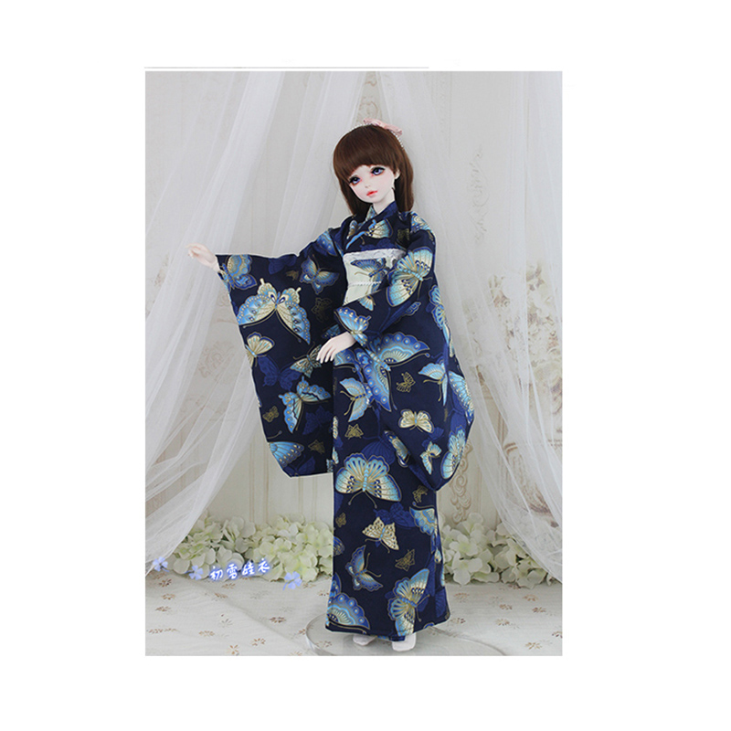 Japanese Lifestyle Clothing - 1/6 1/4 1/3 BJD อุปกรณ์เสริมตุ๊กตาเสื้อผ้าชุดกิโมโนญี่ปุ่นสําหรับ BJD/SD