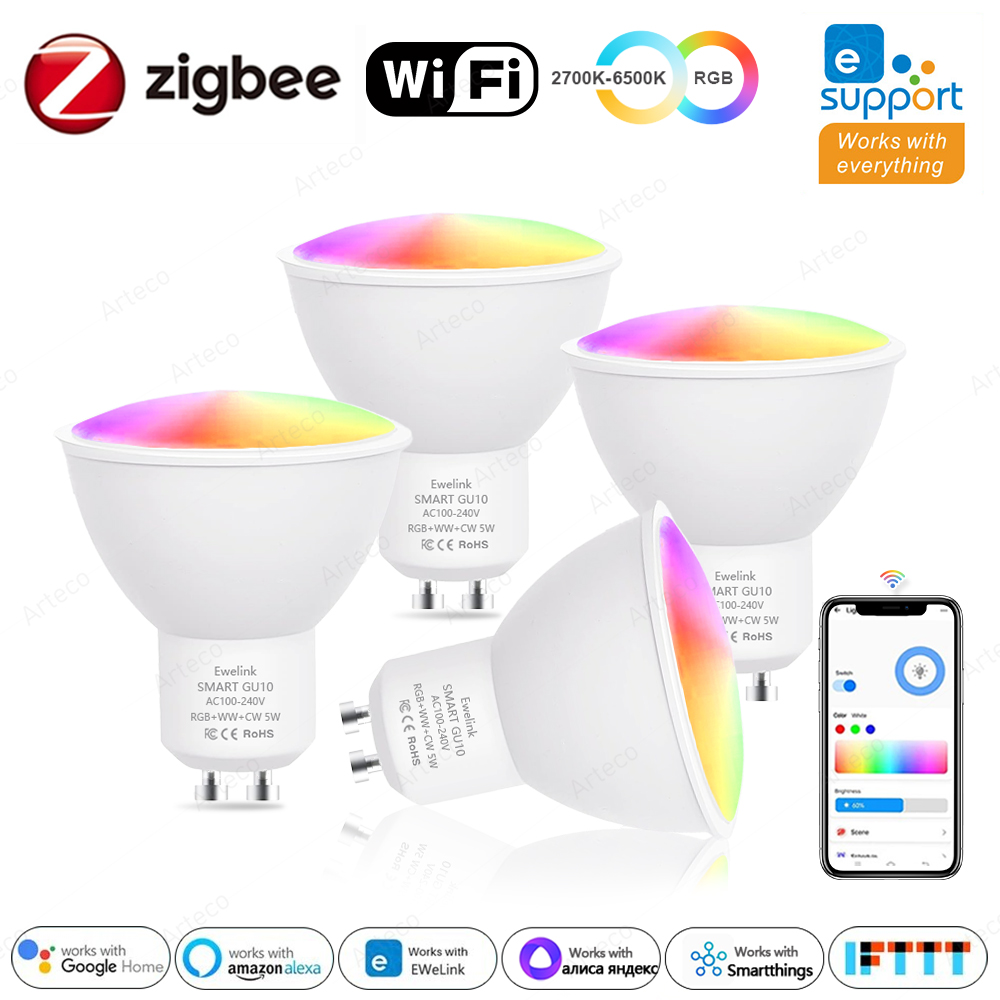 Ewelink GU10 Zigbee หลอดไฟ LED - Philips Bulb Hue บทวิจารณ์และราคา