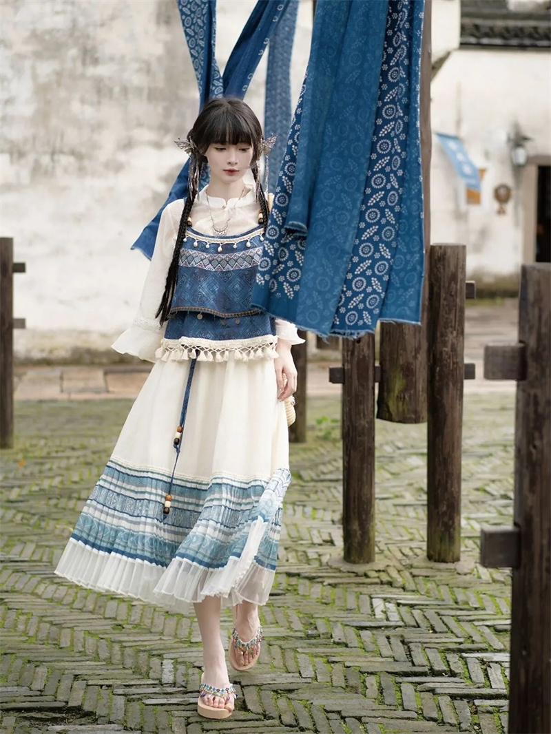 ชุดสไตล์จีนใหม่กระโปรงมีสายรัด - Indigo Dye Kit บทวิจารณ์และราคา