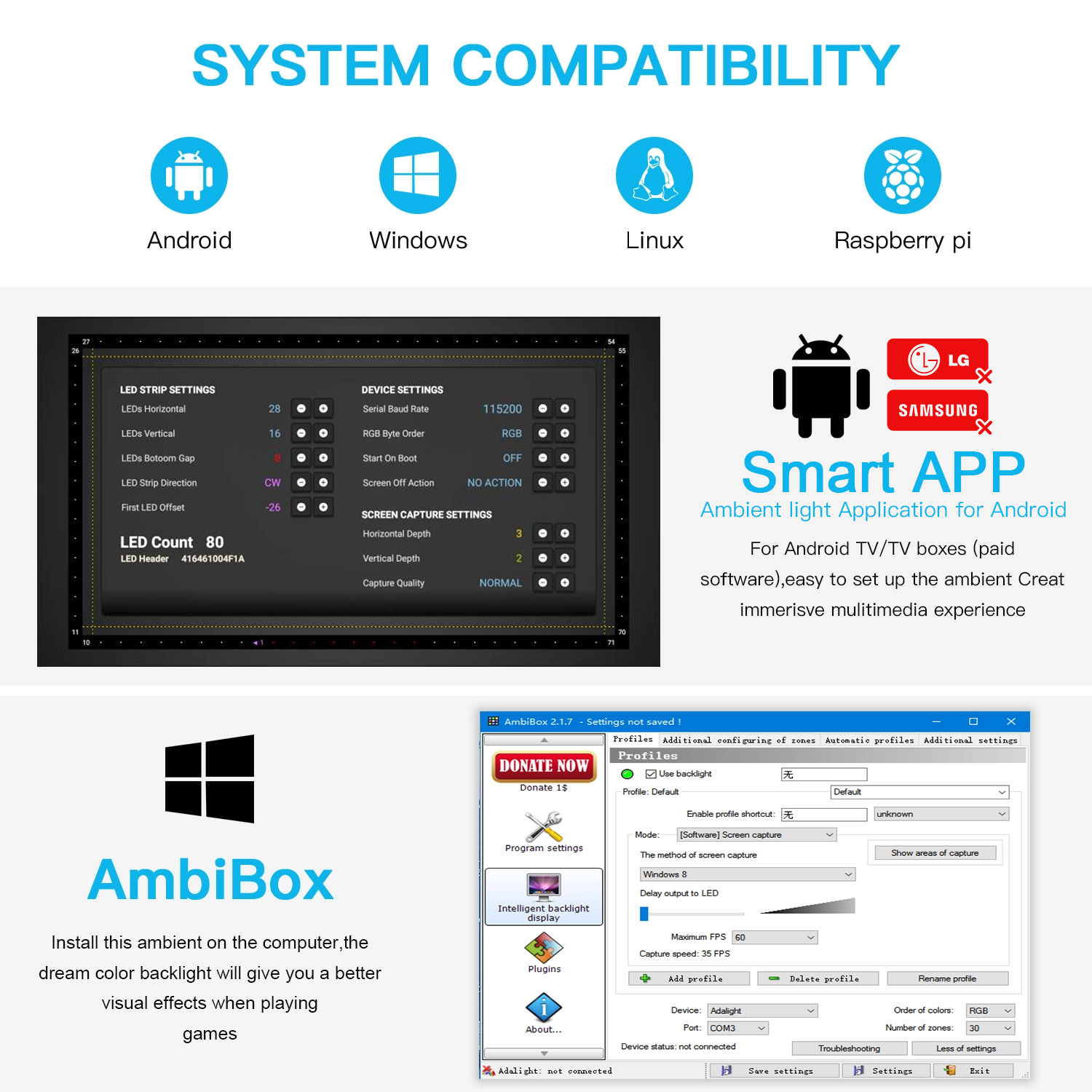 DIY Ambient TV PC Dream หน้าจอ - Philips Bulb Hue บทวิจารณ์และราคา