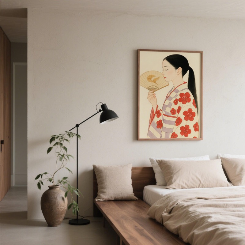 Mount Fuji & Crane ผนังญี่ปุ่น - Japanese Lifestyle Home บทวิจารณ์และราคา
