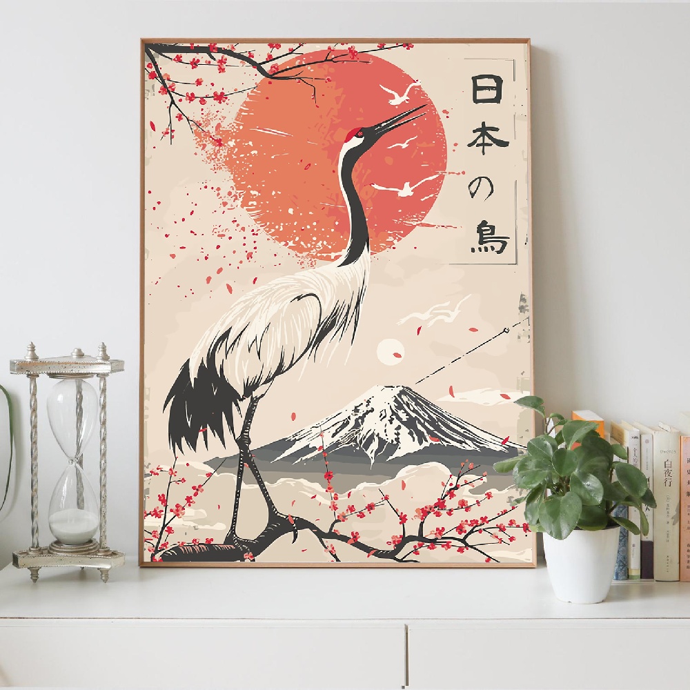 ภาพวาดบนผ้าใบลายภูเขาสไตล์ญี่ป - Japanese Lifestyle Home บทวิจารณ์และราคา